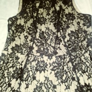 Black lace cocktail dress